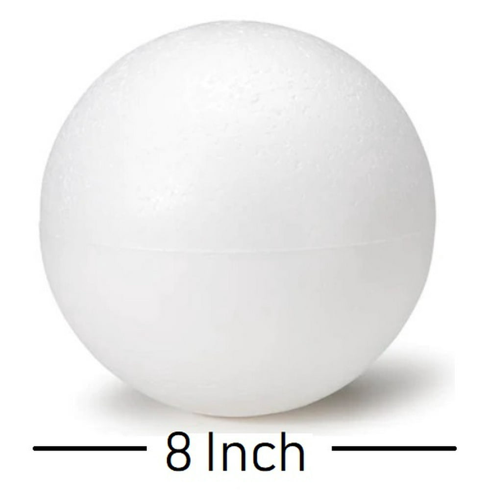 8 Inch Foam Ball Polystyrene Balls For Art And Crafts Projects Walmart