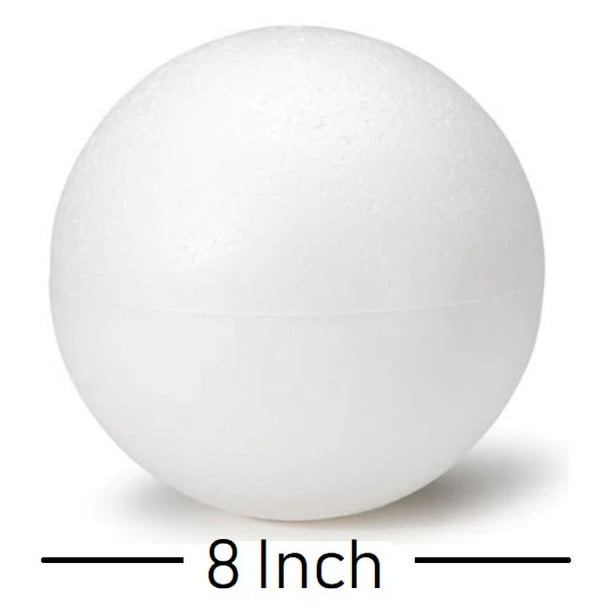 8 Inch Foam Ball Polystyrene Balls for Art & Crafts Projects Walmart