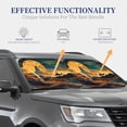 thumbnail image 4 of Naloa Sunset Desert Journey Print 2-Piece Windshield Sunshade,Foldable Car Front Window Sun Shades,for Most Sedans SUV Truck-Large, 4 of 6