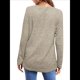 thumbnail image 4 of Camisas de Larga para Mujer, Cuello Redondo, Túnicas Casuales Albaricoque L, 4 of 5