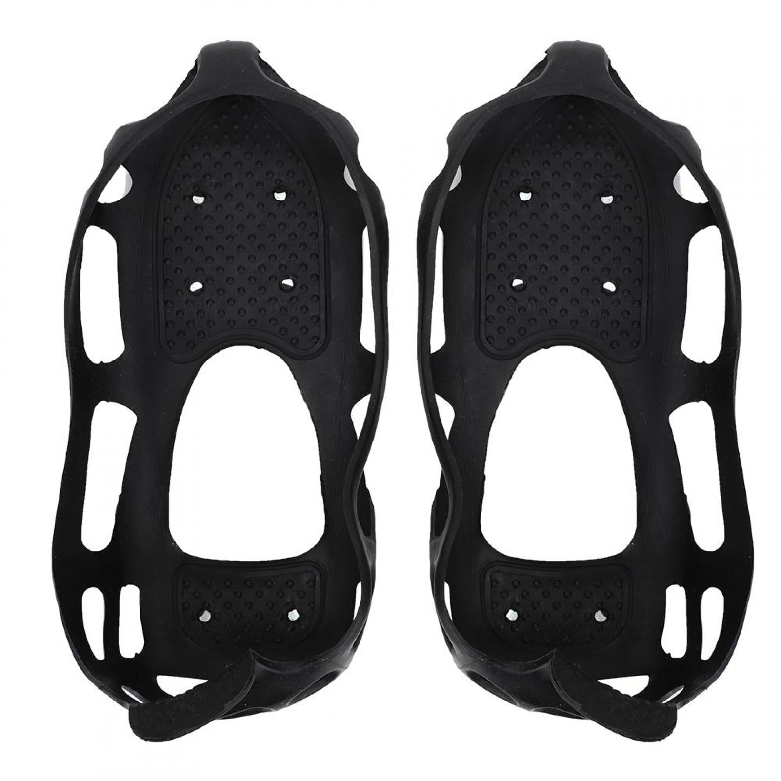 for Winter Walking Hiking Climbing Camping ORIENTOOLS Anti-Slip Ice Snow Grips 1 Pair Snow Traction Cleats with 24 Teeth S/M/L/XL, Black 