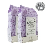 BeautyFrizz Lavender Makeup Remover Face Wipe, 60 Count, 2 Pack