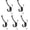 Oil Rubbed Bronze, variant on The 3 Pack 5-1/2 inch Polished Nickel mudroom Hooks are Suitable for Overcoats/Hats/Keys/Bags/Bathrobes, Towel Robe Hooks are Suitable for Both Household and Commercial uses