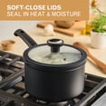 thumbnail image 5 of Farberware TrueCook Nonstick 3qt Straining Saucepan with Lid, Dishwasher Safe, Black, 5 of 15