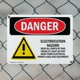 thumbnail image 5 of (2 Pack) Electrocution Hazard Crane OSHA Danger Sign 10 Inch X 7 Inch Indoor / Outdoor Rust-Free Aluminum Metal Signs for Workplace, Workshop, and Construction Site, Made in the USA, 5 of 8