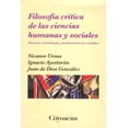 thumbnail image 1 of Filosofía crítica de las ciencias humanas y sociales, de Ig, 1 of 2