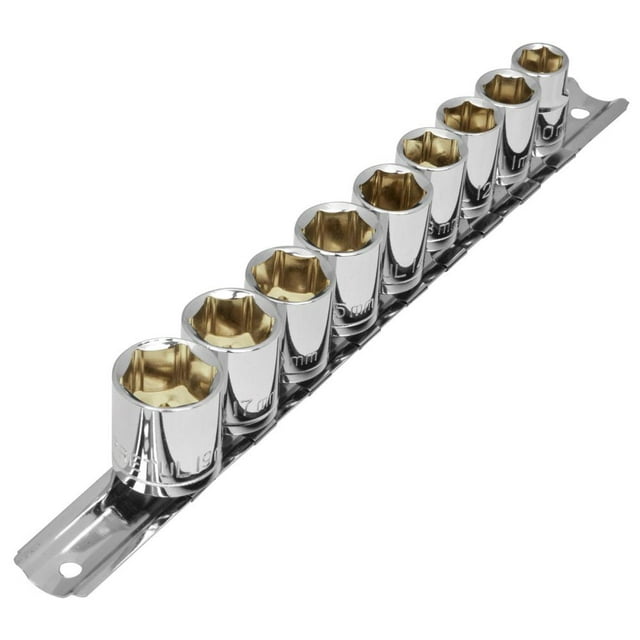 JUEGO DADOS 3/8'' MILIMETRICO 10 PZ PRETUL 21189 Pretul JD-3/8X10MM-P
