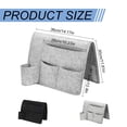 thumbnail image 3 of Bedside Hanging Storage Caddy, Multi Pocket Bedside Organizer for Bunk Bed, Sofa, Remote Control, Small Items, 3 of 9