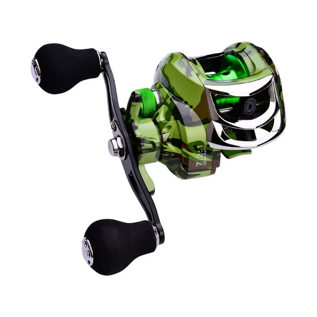 PROBEROS 18+1 Roulement à Billes BB 7.2:1 Moulinet de Pêche Portable Moulinet de Lancer d'Appâts Main Gauche/droite Moulinet de Lancer d'Appâts de Pêche