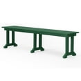 thumbnail image 3 of WestinTrends HDPE Plastic All Weather Resistant and Maintenance Free Outdoor Dining Bench Dark Green, 3 of 9