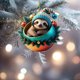 thumbnail image 5 of Juego de 2 colgantes navideños | Colgante de cristal morado para espejo retrovisor de coche | Regalo para niños | Accesorios festivos de temporada, 5 of 6