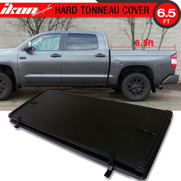 Fits 07 17 Toyota Tundra 6 5ft 78inch Bed Hard Solid Tri Fold Tonneau Cover Walmart Com Walmart Com