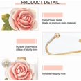 thumbnail image 4 of 3 Resin Flower Wall Hooks (3 Colours), Decorative Robe Hooks, Beautiful Rose Shaped Hooks For Hanging Scarf Bags, Coats, Keys, Towels, Handbags, Hats., 4 of 5