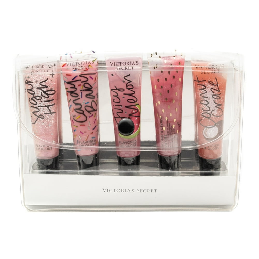 Victoria's Secret GLOSS FOR DAYS Flavored Lip Gloss, Set of 5 with ...