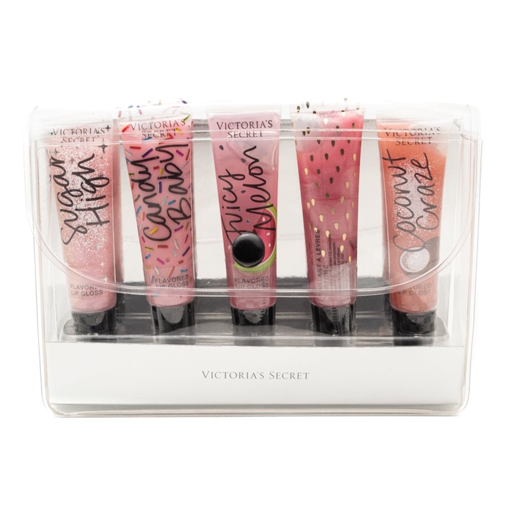 Victoria's Secret GLOSS FOR DAYS Flavored Lip Gloss, Set of 5 with