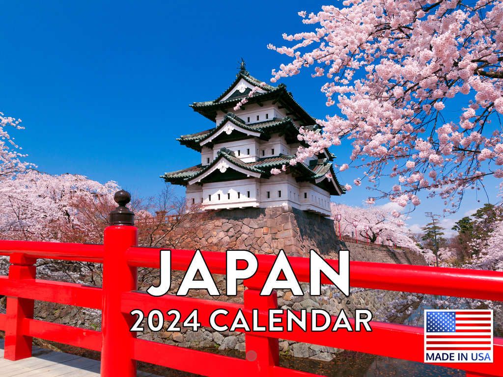 Japan Japanese Calander Gifts 2024 Wall Calendar Japan Calendar 2024