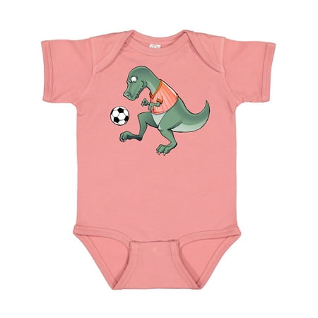 

Inktastic Soccer Dinosaur Gift Baby Boy or Baby Girl Bodysuit