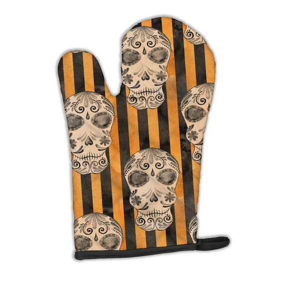 Caroline's Treasures Watecolor Halloween Day of the Dead Head Oven Mitt