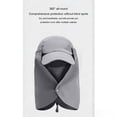 thumbnail image 4 of jobturf Sun Hats for Men Wide Brim UV Protection Fishing Hat with Face Mask and Neck Flap Lightweight Breathable Summer Balaclava, 4 of 8