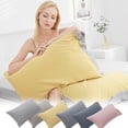 thumbnail image 1 of YYV Four-Layer Cotton Snap Pillowcase Removable Washable Pillow Protector 49x82 cm Breathable Durable Cotton Cover With Snap Closure For Easy Care Bedding, 1 of 1