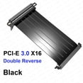 thumbnail image 1 of Double Reverse PCI-E 4.0 3.0 16x Extension Cable Rise Graphics Card Cord High Speed PCIE PCI Express Gen 4 GPU ITX Connector Reverse 3.0 Black 20cm 7.87inch, 1 of 6