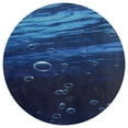 thumbnail image 3 of Bright Sunshine Through Deep Blue Sea Floral Medallion Round Rug - Small Round Area Rug, Soft Non-Slip Machine Washable Bedroom Mat Indoor Accent Entry Carpet for Office Desk Dorm Hallway, 3 of 6