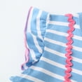 thumbnail image 5 of HILEELANG Little Girls Cotton Dress Sleeveless Casual Summer Striped Basic Shirt Blue Striped Unicorn Jumpskirt Playwear Dresses 8Y, 5 of 5