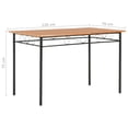thumbnail image 5 of vidaXL Dining Table Brown 47.2"x27.6"x29.5" MDF, 5 of 8