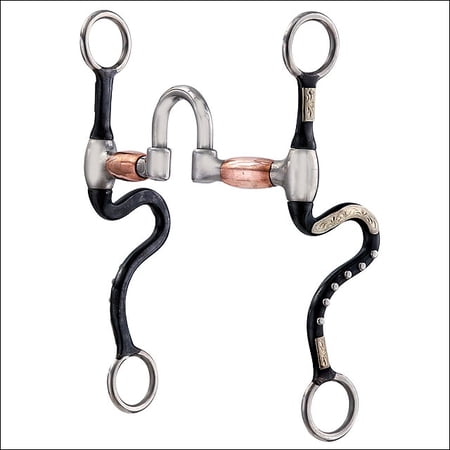 Hilason Black Steel Pro Training Bit Correction Mouth W/Copper
