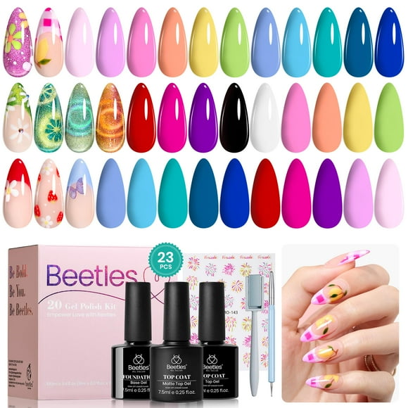 Set de esmaltes de uñas Beetles Gel Esmalte Esmalte Cat Eye 20 colores