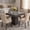 Black, variant on Kselythan Square Dining Table for 4, 31.5" Farmhouse Dinner Table, Small Dining Room Tables, Wooden Kitchen Tables with Pedestal Base for Kitchen, Living Room, Cafe, Apartment, Small Spaces