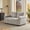 Gray, variant on LJAN 58.27" Pull Out Sofa Bed, Convertible Tufted Sleeper Loveseat with Adjustable Backrest, 3 USB Charging Ports, Compact Couch Bed for Guest Room, Studio, Multi-Functional Living Space