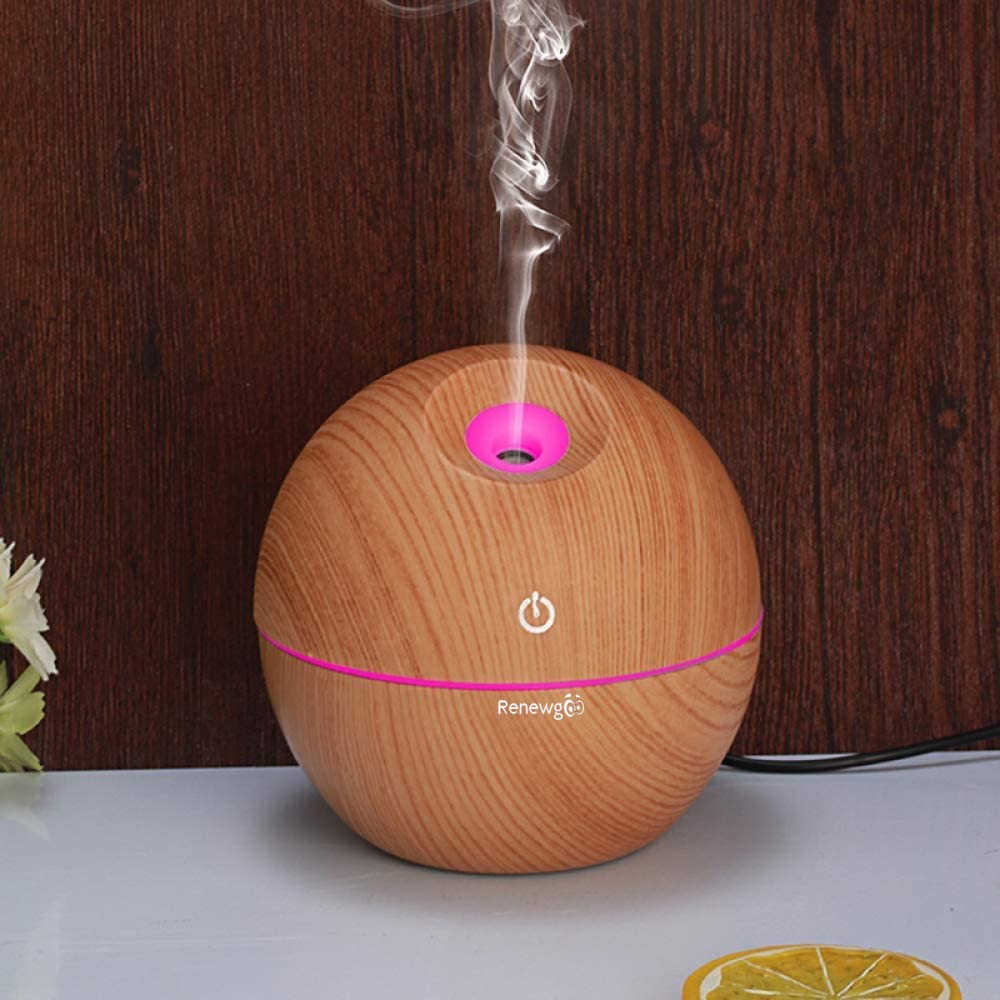 Renewgoo ColorChanging Aroma Diffuser Essential Oil Humidifier and