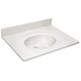 thumbnail image 1 of Pemberly Row Cultured Marble  31" Single Bowl Vanity Top Solid Ivory Swirl, 1 of 4
