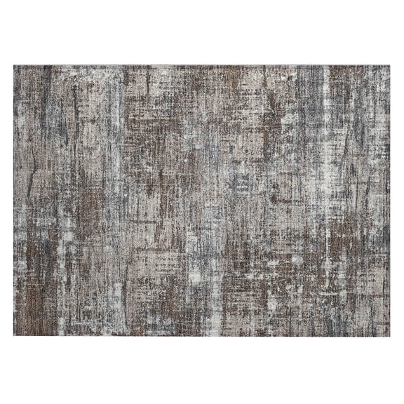 Dalyn Rugs Machine Washable Indoor/Outdoor Chantille Brown 1'8" x 2'6" Rug