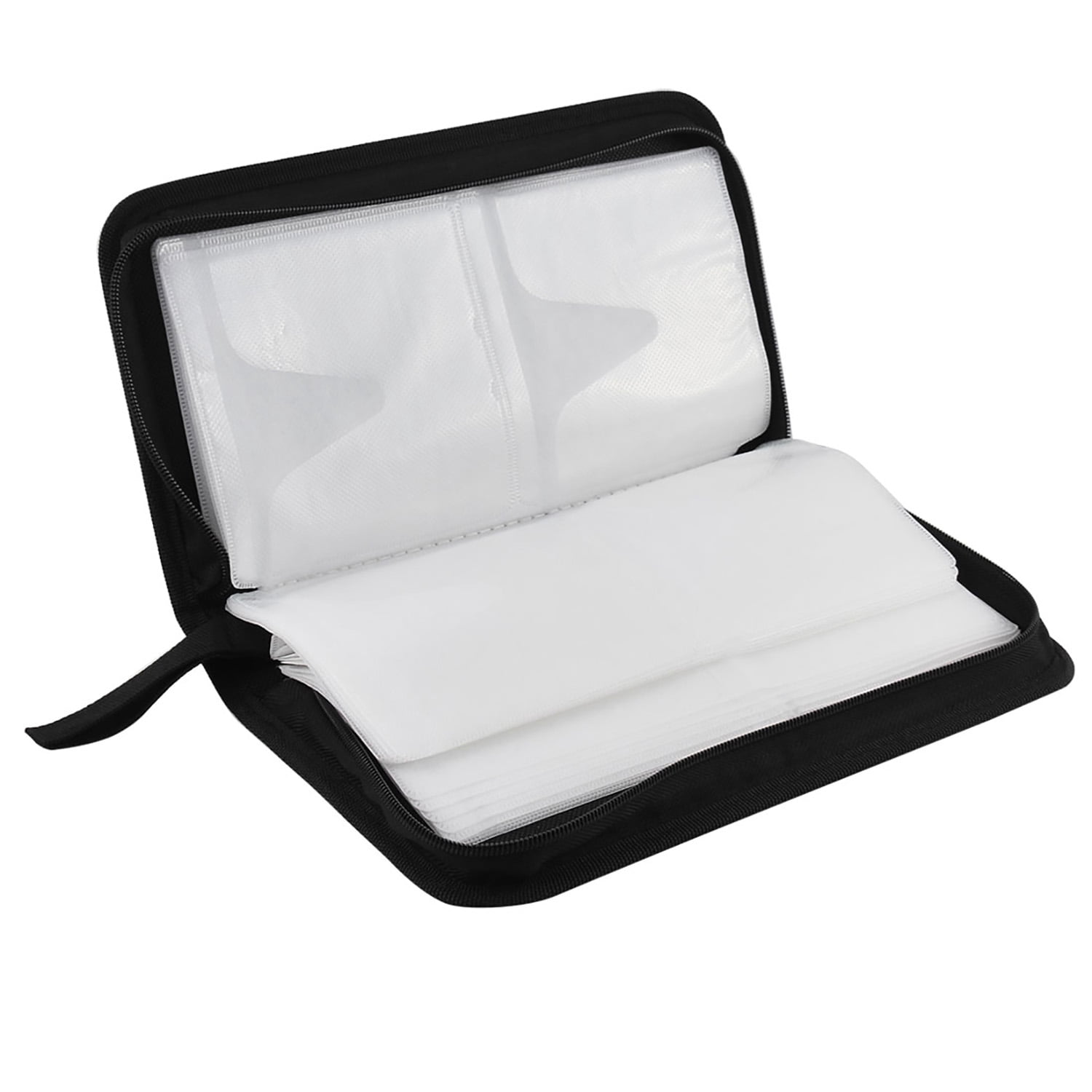Unique Bargains Zipper Closure Nylon Portable Disc CD Storage Organizer Container Holder