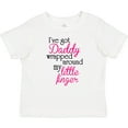 thumbnail image 3 of Inktastic I've Got Daddy Wrapped Around My Little Finger Girls Baby T-Shirt, 3 of 5