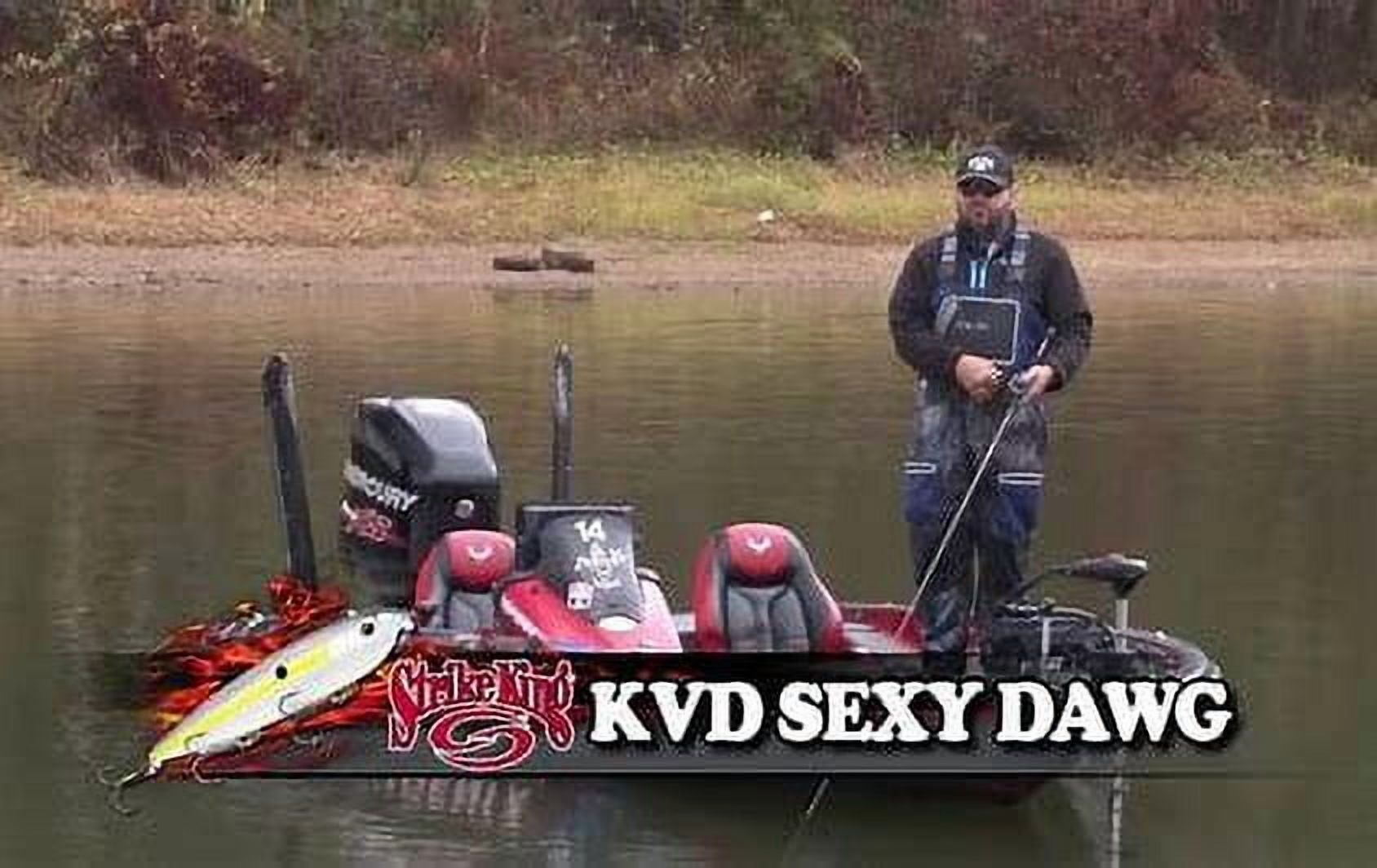 Strike King KVD Mega Dawg Natural Shad Topwater Bait Lure