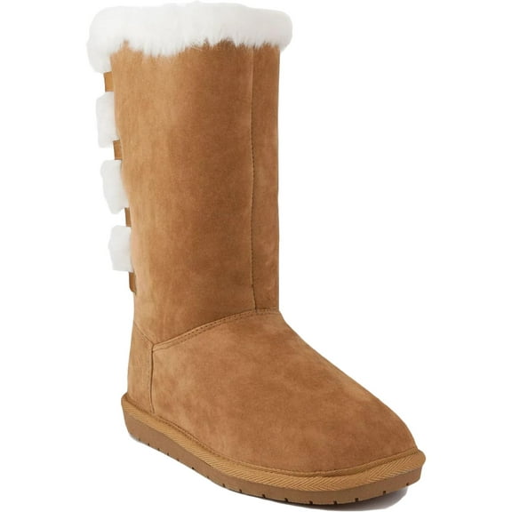 Sugar Womens Panthea Microsuede Faux Fur Winter & Snow Boots