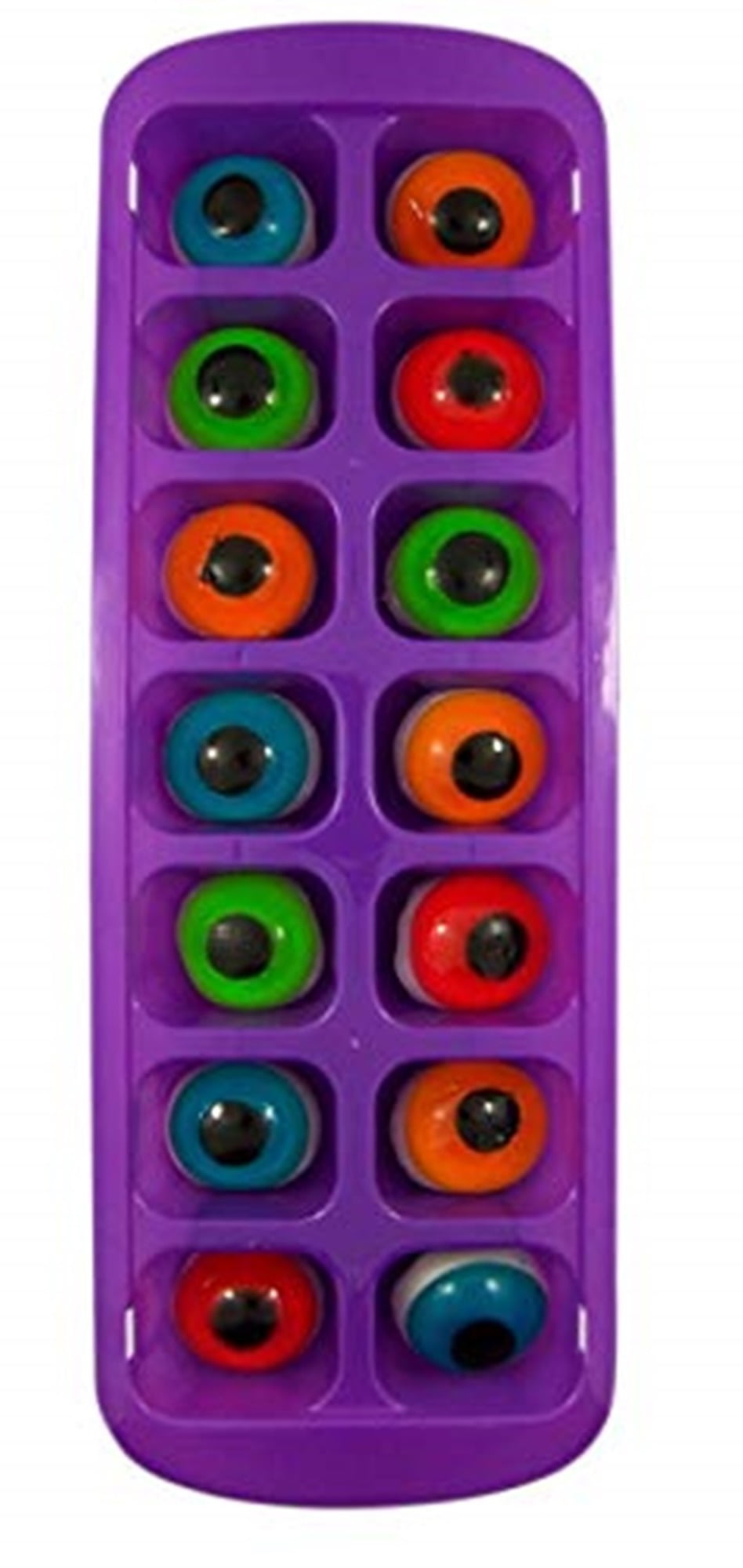 Halloween Ice Cube Tray with Creepy Gummy Eyeballs