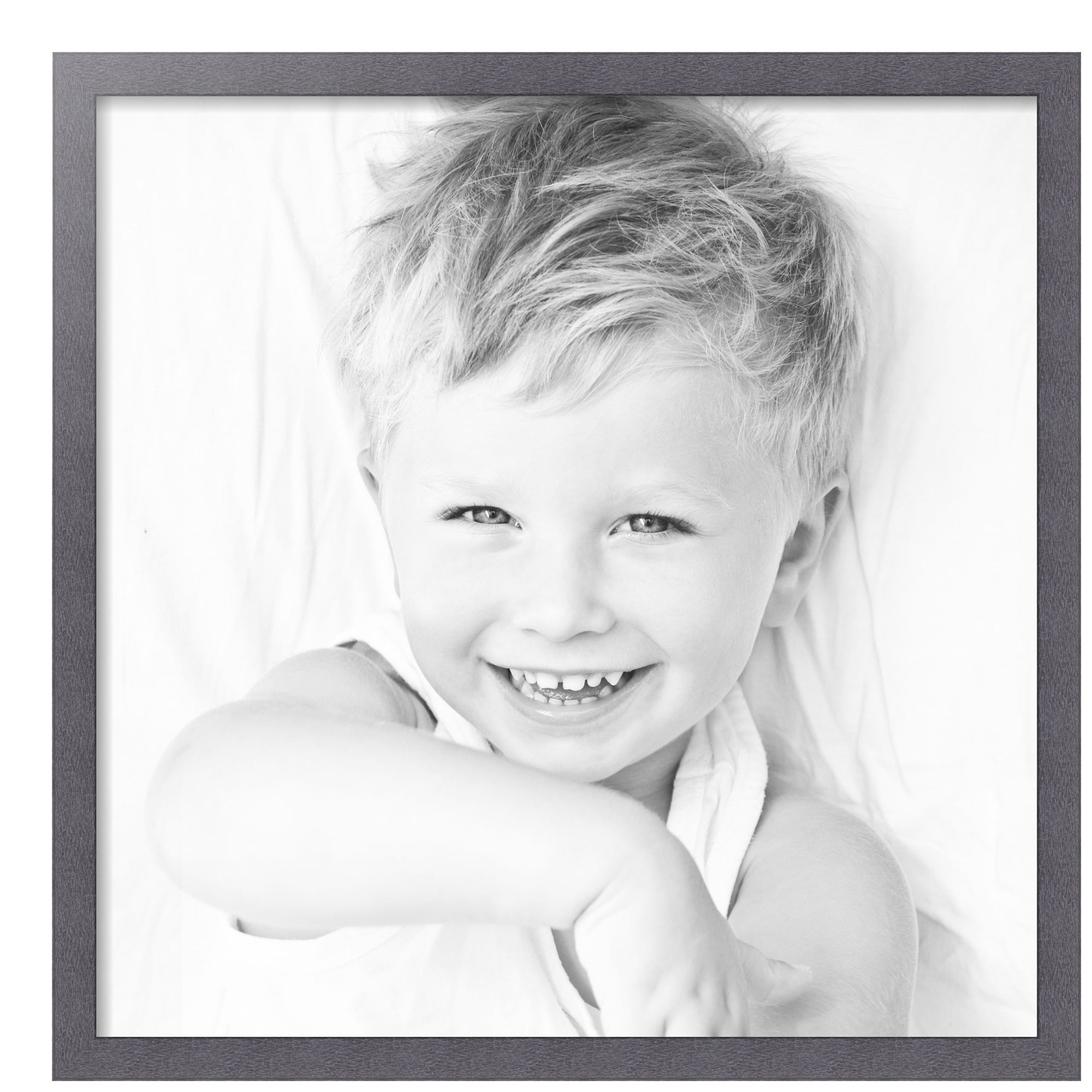 ArtToFrames 27" x 27" Tungsten Picture Frame, 27x27 inch Gray MDF Poster Frame (WOM-4640),  Pack