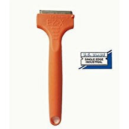EZ X Razor Blade Scraper with 5 Pack of metal blades window, label decal counter top tool scraper