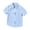 Sky Blue, variant on GobdXE Solid Peter Pan Collar Short Sleeve Button Down Shirt Unisex Kids Back to School Uniform Plain Casual Blouse Tops for Boys Girls 2-3 Years,Sky Blue