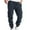 Navy 6, variant on BLTIBY Men's Sports Calf Pants Gym Joggers Spring Pants Elastic Waist with Pockets Drawstring Comfortable Soft Casual Breathable Lightweight Cotton Outdoor Loungewear Trousers Black 6 XL