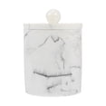thumbnail image 1 of Caja de almacenamiento de palillos de dientes de vena de mármol de grado 1PC Caja de almacenamiento de hisopos de algodón con tapa, 1 of 6