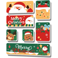thumbnail image 1 of YISITIAN Christmas Decor Magnet Set - 12 PCS Santa Reindeer Snowmen & Tree Stickers for Fridge AZ1014-0004, 1 of 6