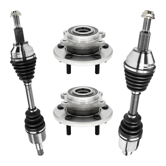 AutoShack Front Wheel Bearing Hubs CV Axles Kit Pair Replacement for 2009-2019 Dodge Journey AWD, FWD 5-Lug 5 HUB010400441