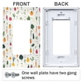 thumbnail image 3 of Yayeee Rocker Switch Wall Plate 1-Gang 4.6"x2.9" Home Decorative Outlet Cover, Beige Vegetables Pattern, 3 of 6