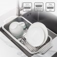 thumbnail image 4 of Stainless Steel Kitchen Sink Drain Basket, Retractable Dish Rack, Crisper, Bowl, Chopsticks, Dish Tray, Storage Rack, 4 of 5