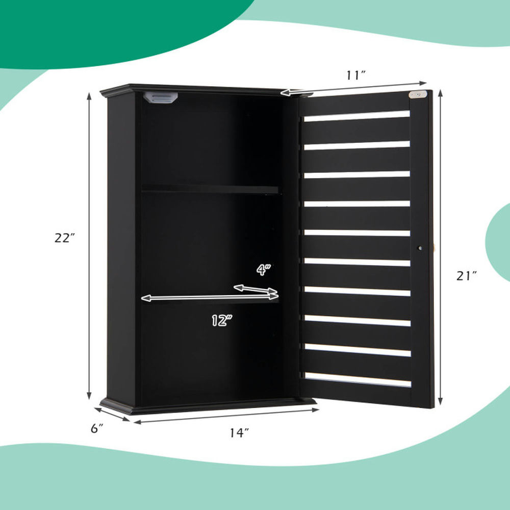 Finihen Bathroom Wall Cabinet, Wall Mounted Bathroom Cabinet, Medicine Cabinet, Wall Mount Medicine Cabinet Multifunction Storage Organizer, Dark Brown Finihen Bathroom Wall Cabinet, Wall Mounted Bathroom Cabinet, Medicine Cabinet, Wall Mount Medicine Cabinet Multifunction Storage Organizer, Dark Brown